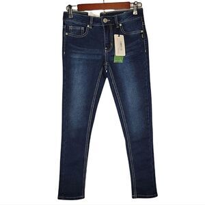 Silver Jean Co. Amy Mid Rise Slim Hip & Thigh Skinny Leg Knit Denim Jegging